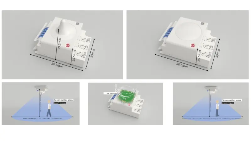 PDLUX lansira mikrovalovne senzorje PD-MV1029A & PD-MV1029B 5,8 GHz za pametno notranjo razsvetljavo