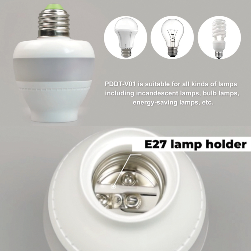 PDLux PDDT V01 5,8 GHz mikrovalovni senzor E27 Držalo za žarnico